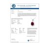 Image 2 : 6.39 CTW Ruby & Diamond Pendant 18K White Gold - REF-138T2M - 12761