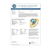 Image 2 : 1.03 CTW Blue Topaz & Diamond Ring 10K Yellow Gold - REF-14W9F - 12968