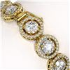 Image 4 : 15.36 CTW Diamond Designer Bracelet 18K Yellow Gold - REF-2399W3F - 42673