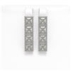 Image 1 : 6.08 CTW Princess Diamond Designer Earrings 18K White Gold - REF-1132H4A - 42728