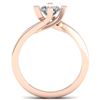 Image 4 : 1 CTW Certified VS/SI Diamond Solitaire Ring 14K Rose Gold - REF-278W3F - 30397