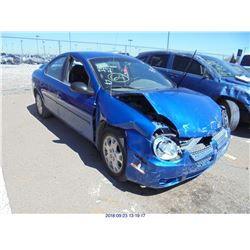 2004 - DODGE NEON // BONDED TITLE