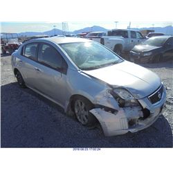 2012 - NISSAN SENTRA // REBUILT SALVAGE