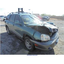 2002 - HYUNDAI SANTA FE // REBUILT SALVAGE
