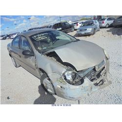 2003 - DODGE NEON // LEGAL RESTRAINT // REBUILT SALVAGE