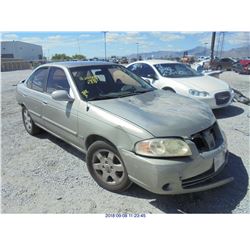 2006 - NISSAN SENTRA // REBUILT SALVAGE