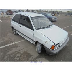 1988 - FORD FESTIVA // BONDED TITLE