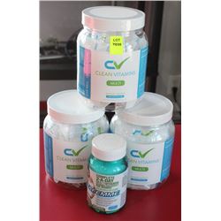 3 BOTTLES OF CLEAN VITAMINS MULTI-VITAMINS WITH