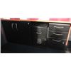 Image 1 : 2 DOOR UNDERCOUNTER LOCKING CABINET WITH 2 BLACK