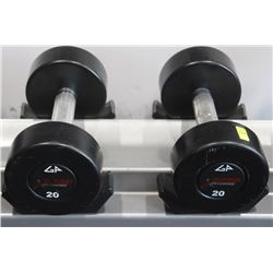 PAIR OF 20LB GP DUMBBELLS