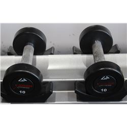 PAIR OF 10LB GP DUMBBELLS