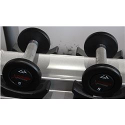 PAIR OF 5LB GP DUMBBELLS
