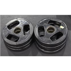 LOT OF 6 - 10LB GP FREE WEIGHTS