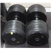 Image 1 : PAIR OF 110LB DUMBBELLS