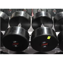 PAIR OF 90LB GP DUMBBELLS