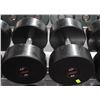 Image 1 : PAIR OF 85LB GP DUMBBELLS