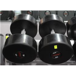 PAIR OF 80LB GP DUMBBELLS