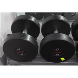 PAIR OF 55LB GP DUMBBELLS