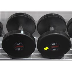 PAIR OF 35LB GP DUMBBELLS
