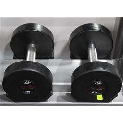 PAIR OF 25LB GP DUMBBELLS