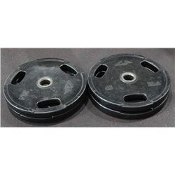 LOT OF 4 - 45LB GP FREE WEIGHTS