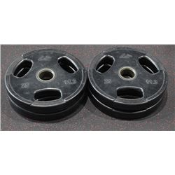 LOT OF 4 - 25LB GP FREE WEIGHTS