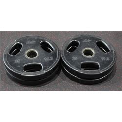 LOT OF 4 - 25LB GP FREE WEIGHTS