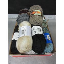 Flat with 10 New Skeins of YARN / Assorted