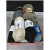 Image 1 : Flat with 10 New Skeins of YARN / Assorted