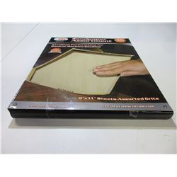 1 New case of 40 Sandpaper 9 x 11 Sheets / Assorted grits - 10 of each