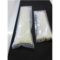 2 New Cable/Zipties 100 per pack / 1 - 12 inch & 1 -  8 inch