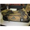 Image 3 : Heavy Duty Canvas Bag with pull out handle & wheels / great for gear