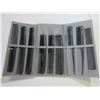 Image 1 : New Fortress Comb Set 9 piece with case/ great for hairdressers