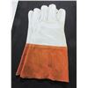 Image 1 : 2 New Pairs of Mig/Tig Welding Gloves / size XL full grain Cowhide