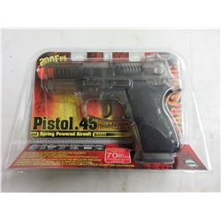 New Air Soft .45 Cal Pistol shoots 200fps / high capacity magazine