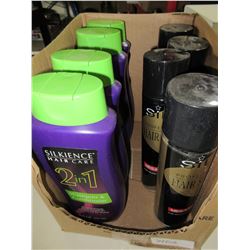 4 New Silkience 2in1 Shampoo & Conditioner & 4 New Hairspray