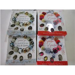 4 New Bracelet Kits with Charms