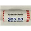 Image 1 : $25 ROLL OF 2010 ABRAHAM LINCOLN PRESIDENTIAL $'S