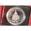 1976 CANADA PARLIAMENT LIBRARY SILVER DOLLAR PF, .3750 OZ. ASW