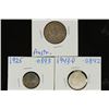 AUSTRALIA 1911 SILVER SHILLING, 1925 SILVER 3