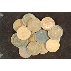 20 ASSORTED INDIAN HEAD CENTS