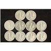 Image 2 : 10 ASSORTED 1940'S MERCURY DIMES