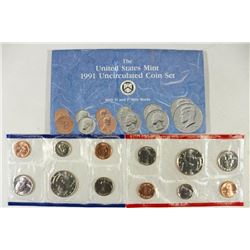 1991 US MINT SET (UNC) P/D (WITH ENVELOPE)