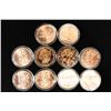 Image 1 : COMPLETE SET OF 10-1 OZ. COPPER ROUND ZOMBUCKS
