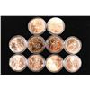 Image 2 : COMPLETE SET OF 10-1 OZ. COPPER ROUND ZOMBUCKS