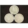 Image 2 : 1943,45 & 47 WALKING LIBERTY HALF DOLLARS