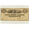 Image 1 : 1863 STATE OF NORTH CAROLINA $2 OBSOLETE BANK NOTE