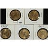 Image 1 : 5 BU DOLLARS, 2000 SACAGAWEA AND 2007,08,10 & 11