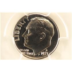1971-S ROOSEVELT DIME PCGS PR69