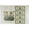 Image 1 : UNCUT SHEET OF 4-2003-A $2 FRN'S CRISP UNC